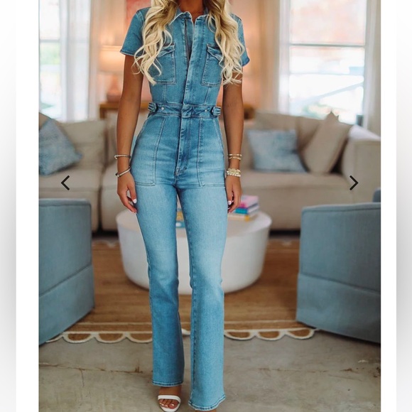 Good American fit for success denim jumpsuit - Picture 2 of 12